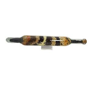 Decorative Glass Rolling Pin Filled w Assorted Beans,‎ Seeds, Rice-Kitchen Decor